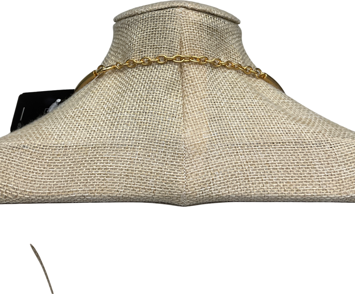 REISS Metallic Poppy Polished Curve Choker, Gold One Size