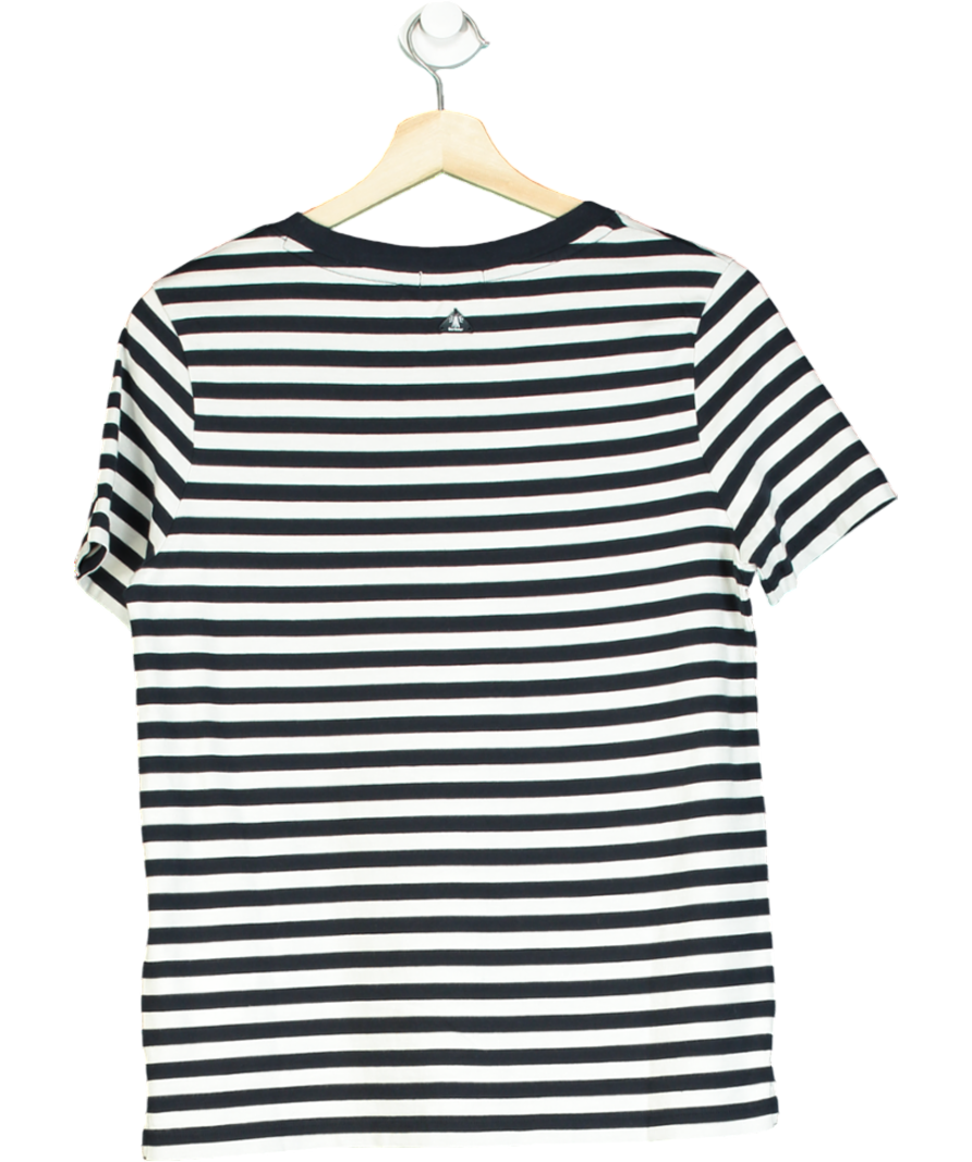 Barbour Blue Classic Breton stripe Ferryside T-shirt UK 8