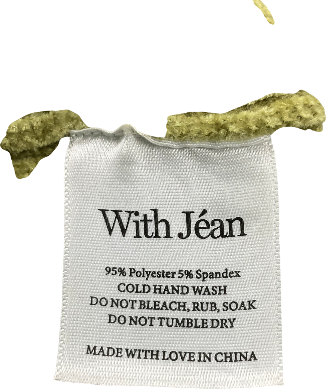 With Jean Green The Cheek Shorts UK XS