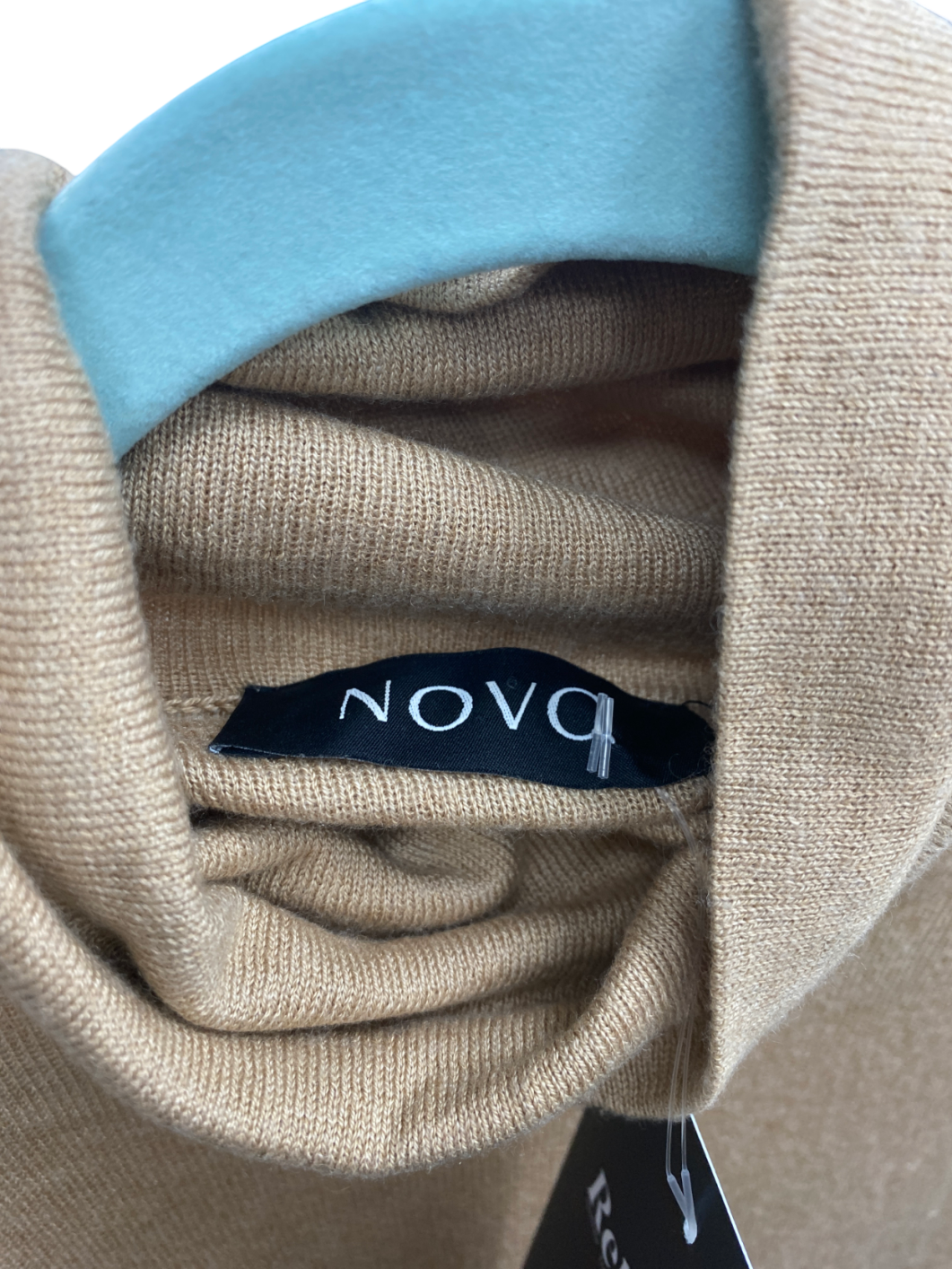 Novo Beige Silk Cashmere Bodysuit UK 6