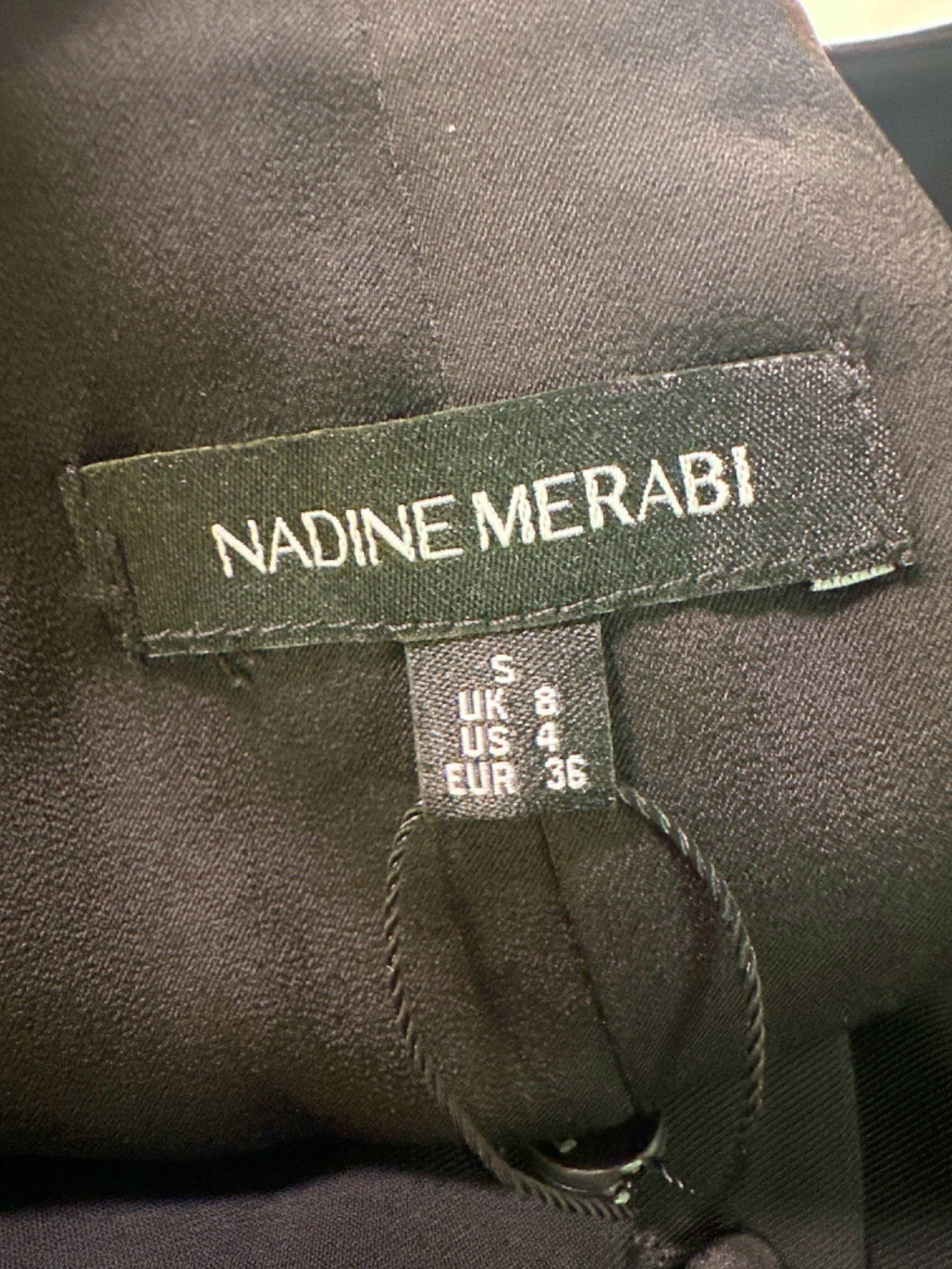 Nadine Merabi Black Blazer Vest UK 8