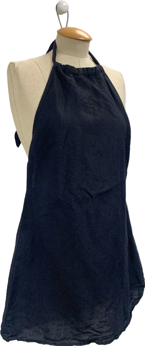 Monday Black Halter Dress UK S