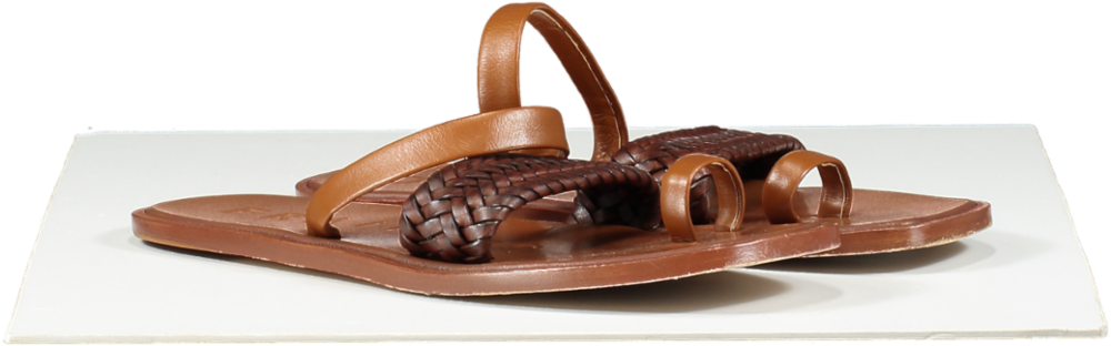 Dear Frances Brown Leather Lee - T-bar Sandals UK 5 EU 38 👠