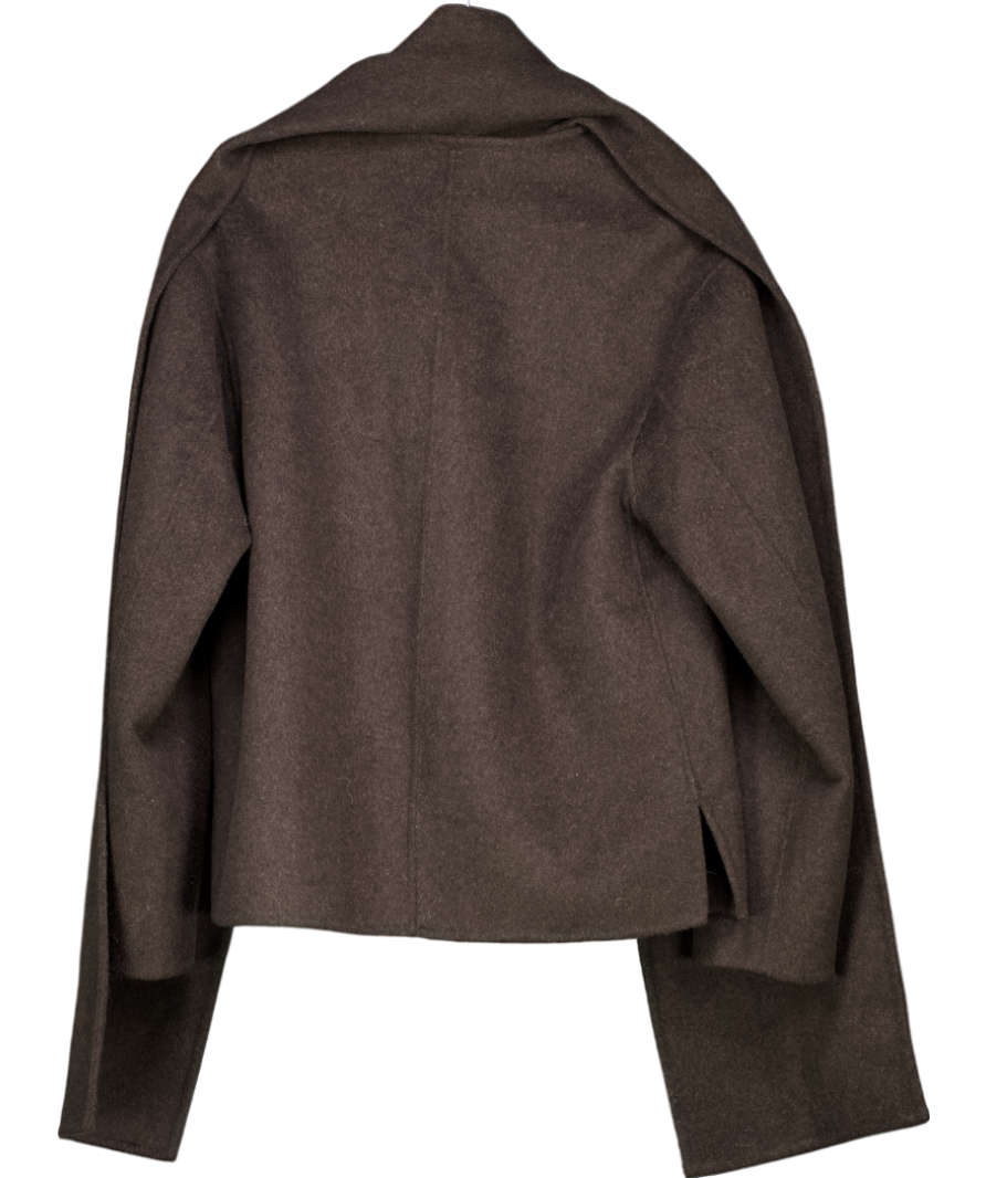 FOREVER NEW Grey Stella Scarf Coat UK 8