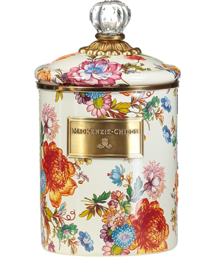 Mackenzie-Childs Multicoloured Flower Market Canister Medium