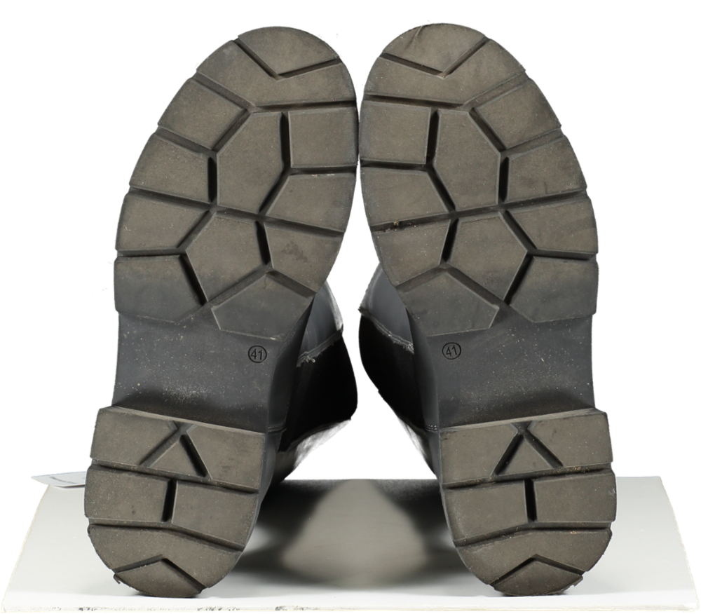 Dune Grey Chunky-sole Leather Knee-high Boots UK 8 EU 41 👠