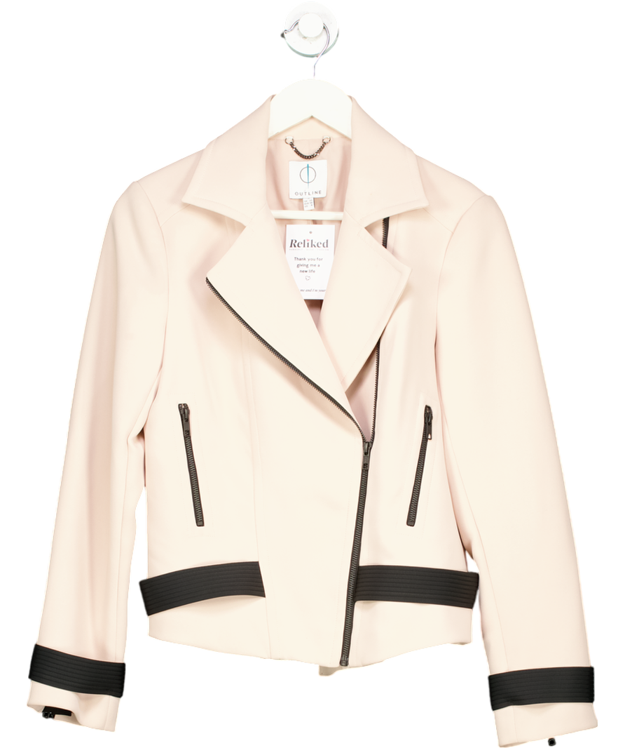 Outline Nude Contrast Zip Jacket UK 10