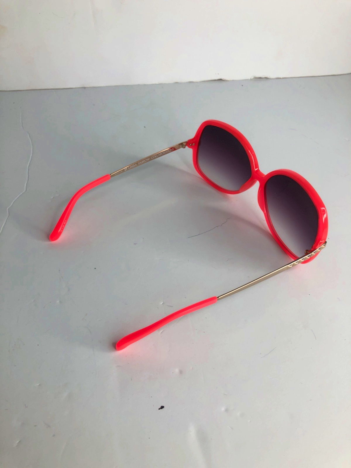 Linda Farrow Red Oversized Sunglasses