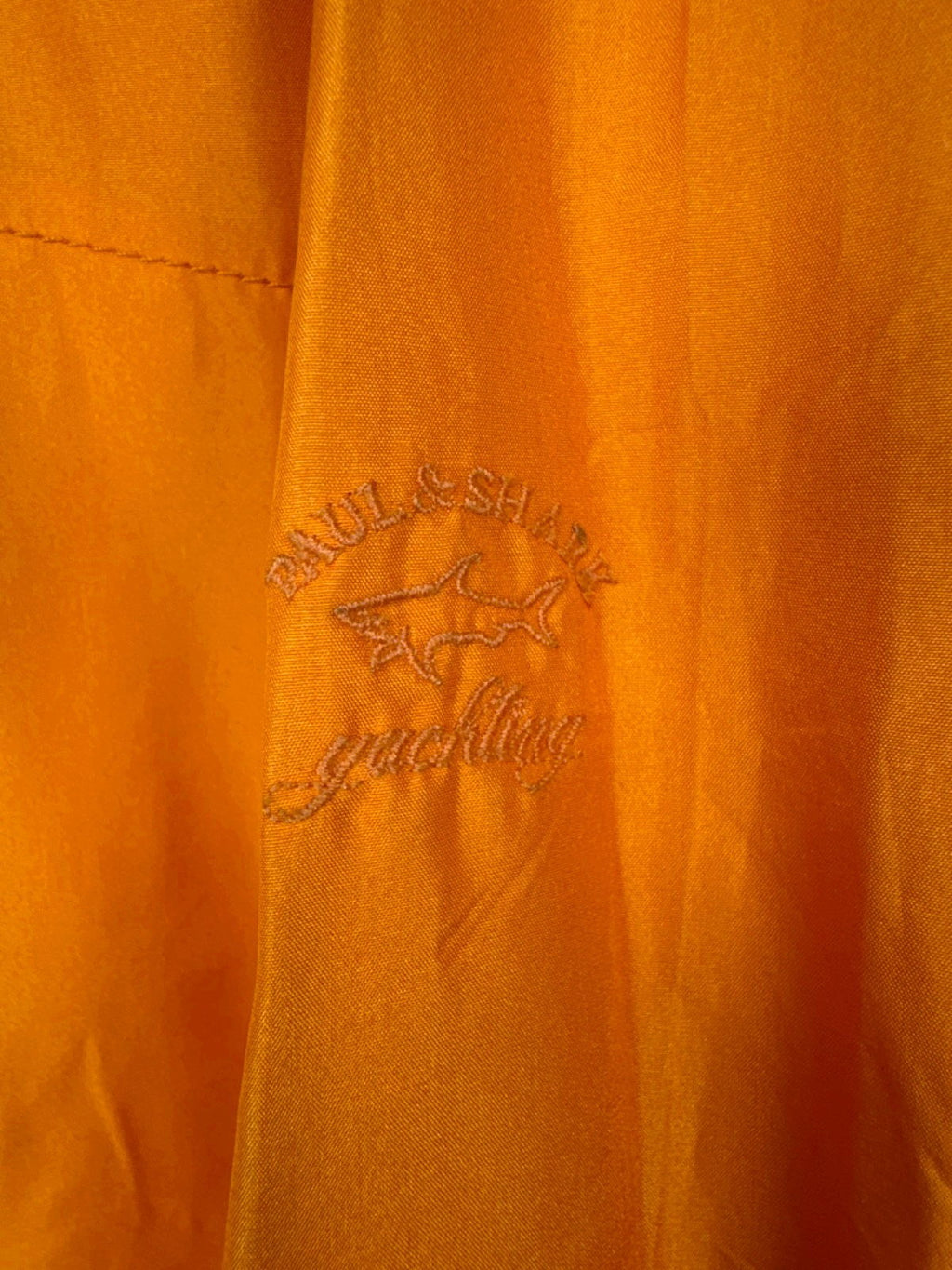 Paul & Shark Orange Nautical Silk Windbreaker Yachting Jacket UK L