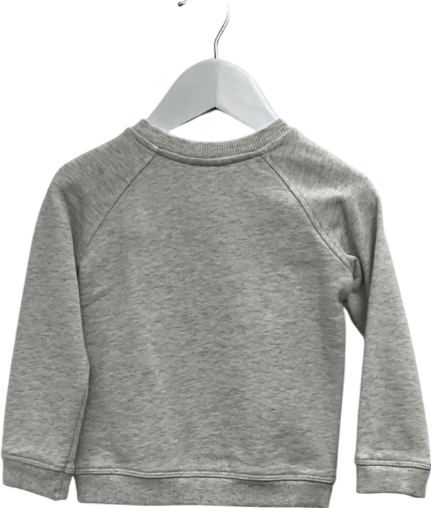 The Little White Company Rocket Ship Grey Jumper 12-18 Months