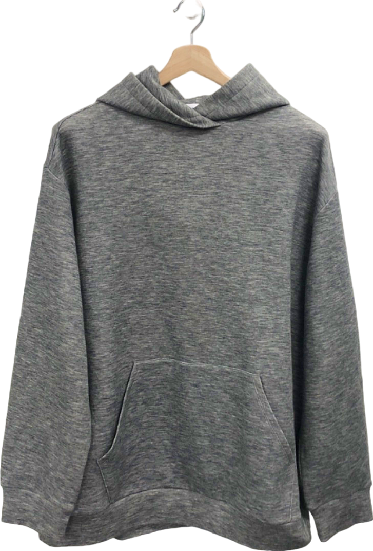 Raey Grey Oversized Cashmere-Blend Hooded Sweatshirt UK 8