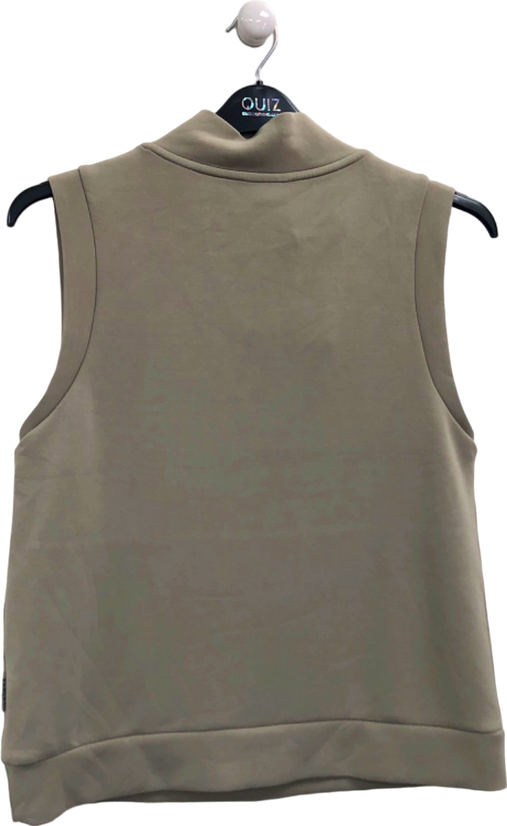 Varley Ellen Abby Stone Doublesoft Cowl Neck Tank UK S