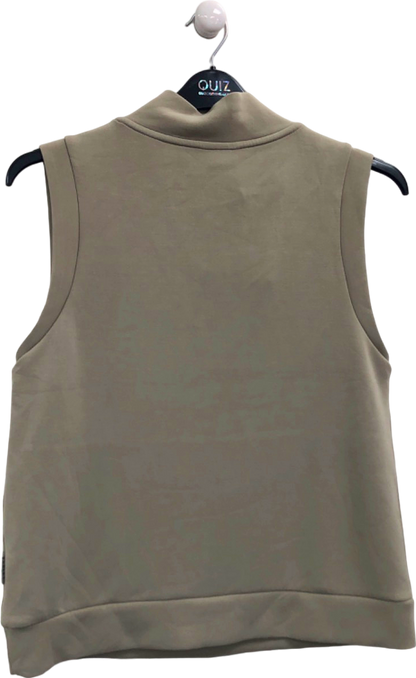 Varley Ellen Abby Stone Doublesoft Cowl Neck Tank UK S