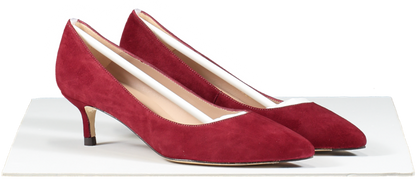 LK Bennett Dark Red Kitten Heel Court Shoes BNIB UK 3 EU 36 👠