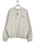 LOVALL Grey Marl Oranic Cotton Oversied Sweatshirt UK 18