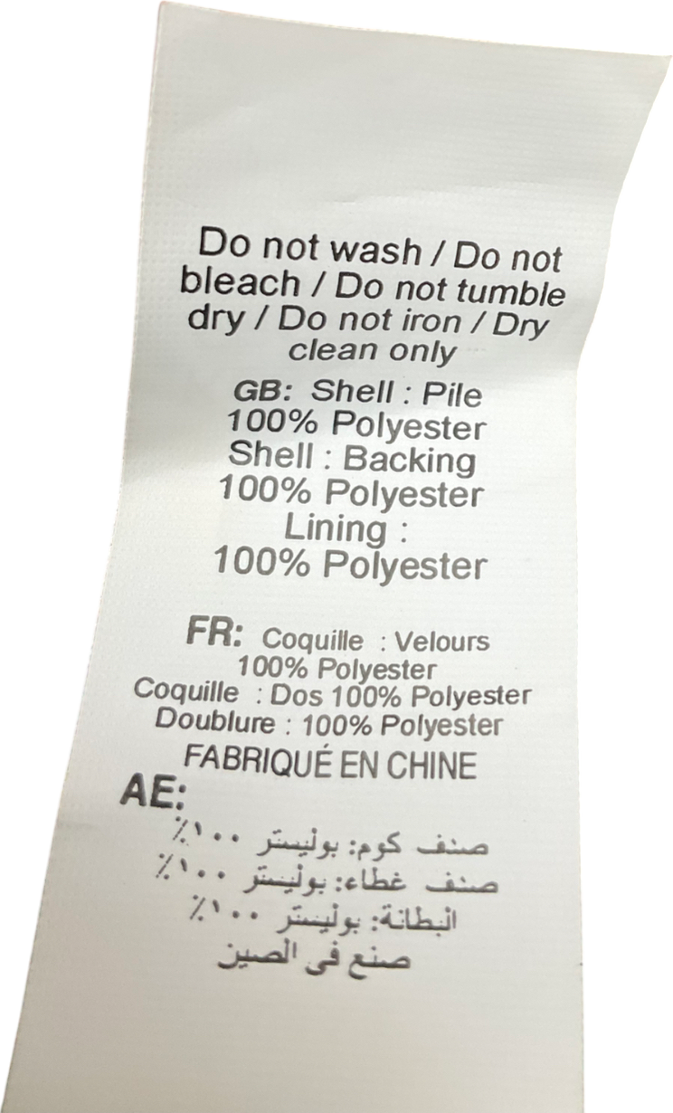 New Look Brown Cropped Faux Fur Jacket UK 10