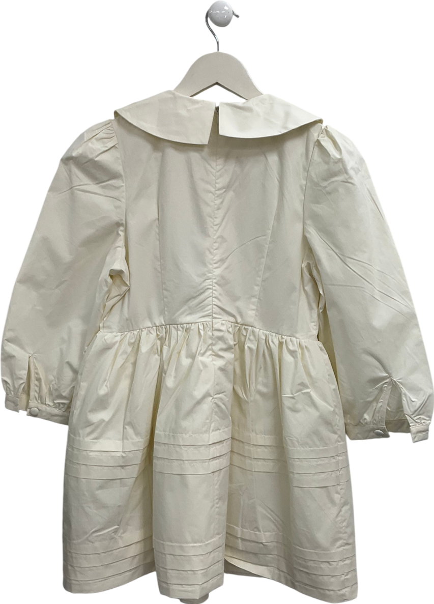 Cider Cream Collared Mini Dress UK XS