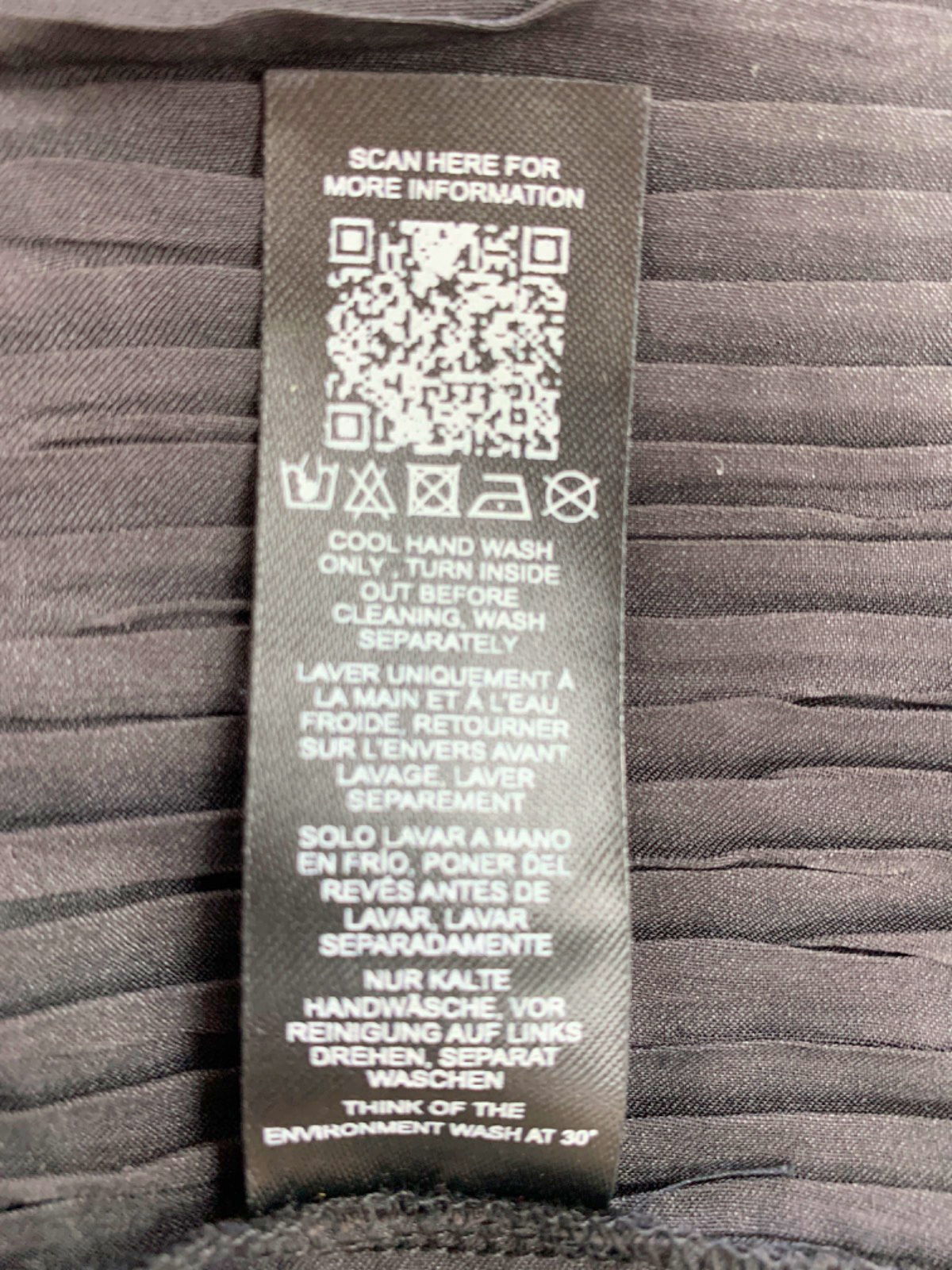 ASOS Black Sleeveless Pleated Dress UK 26