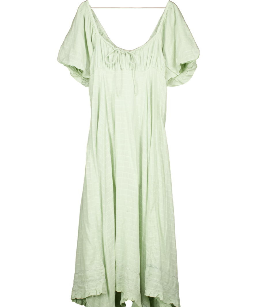 Free People Green 'on My Level' Maxi Dress UK M