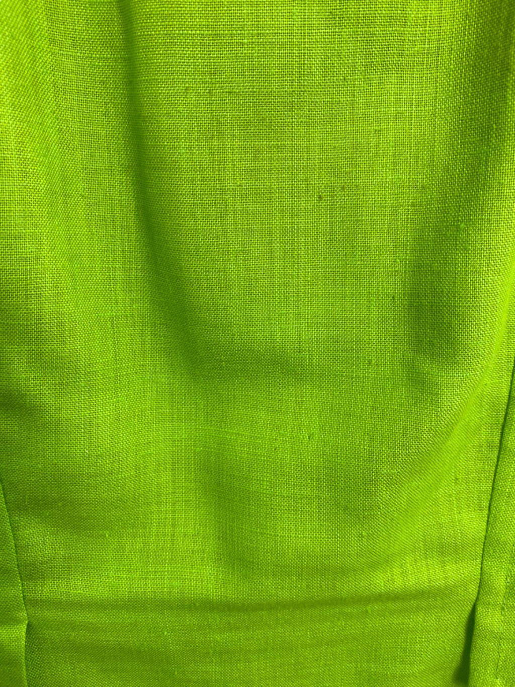 Guy Laroche Paris Vintage Green Linen blend Midi Dress UK 16