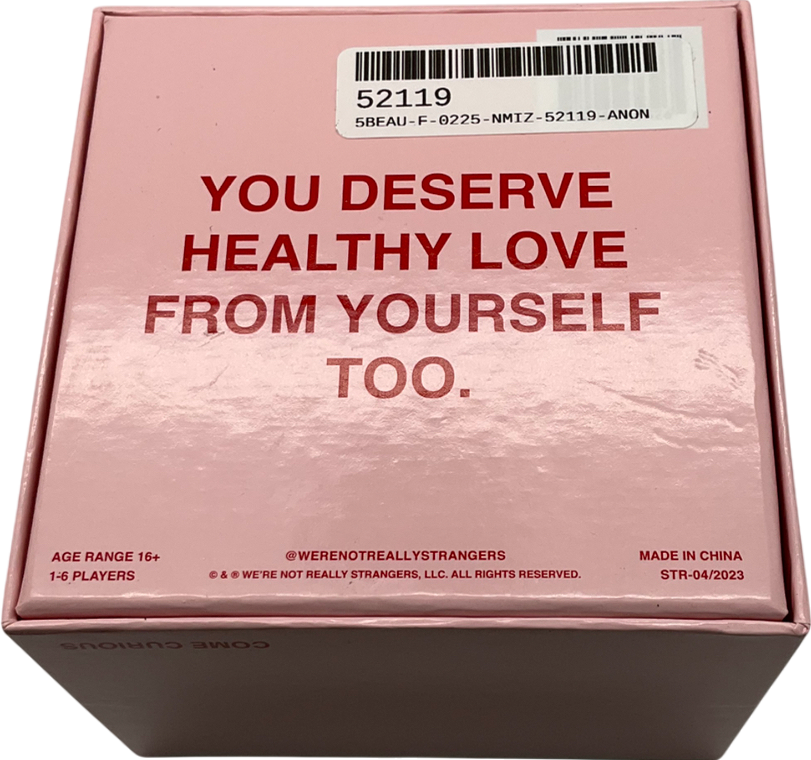 We're Not Really Strangers Self Love Card Game