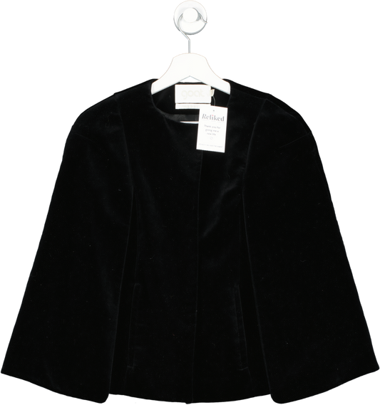 Goat Black Velvet Cape Sleeve Jacket UK 6