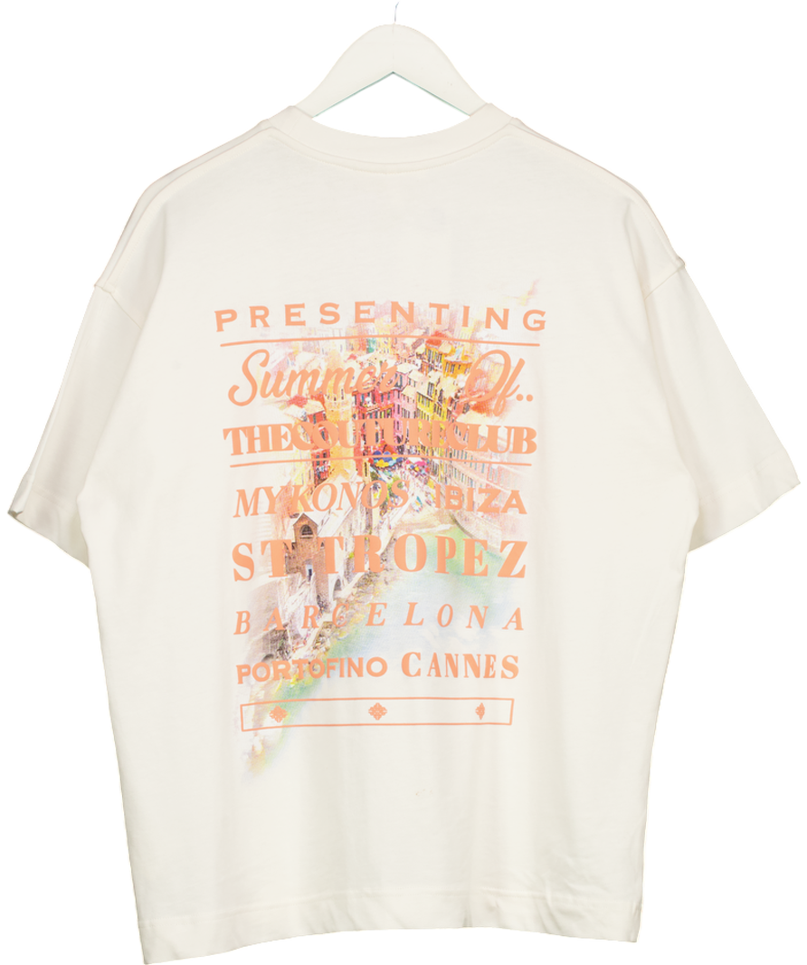 The Couture Club Cream Summer Tour T-shirt Off White UK 8