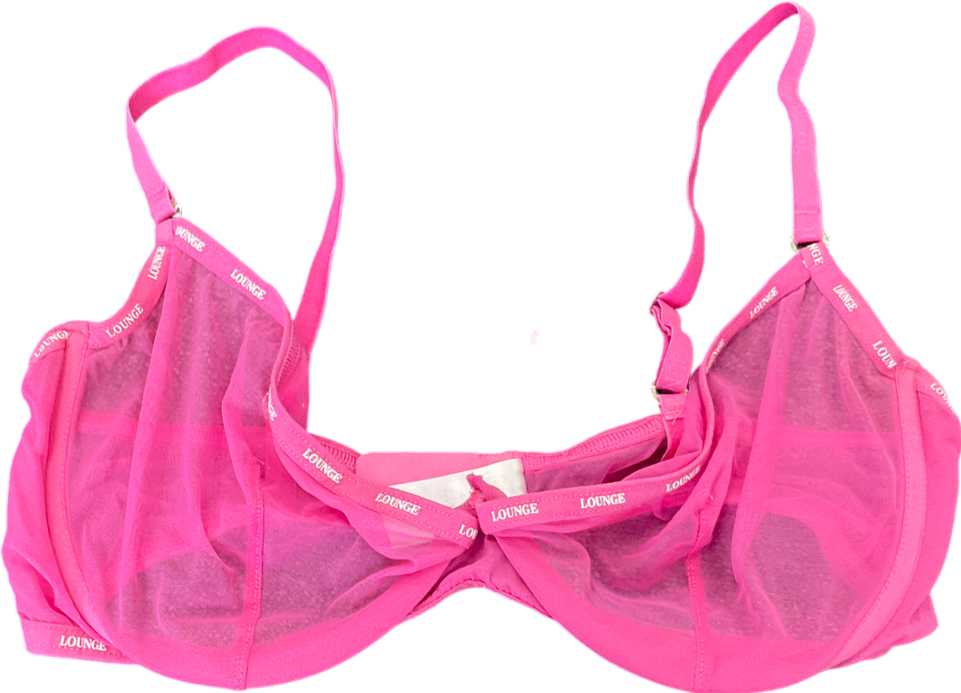 Lounge Underwear Pink Blossom Balcony Bra UK 36F