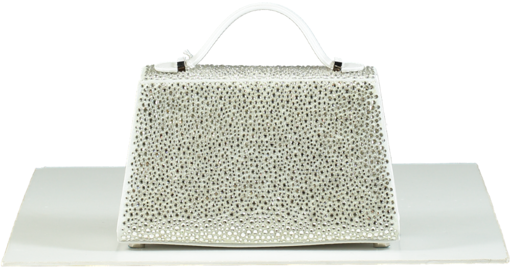 Marina Raphael Silver Crystal Micro Stella Bag