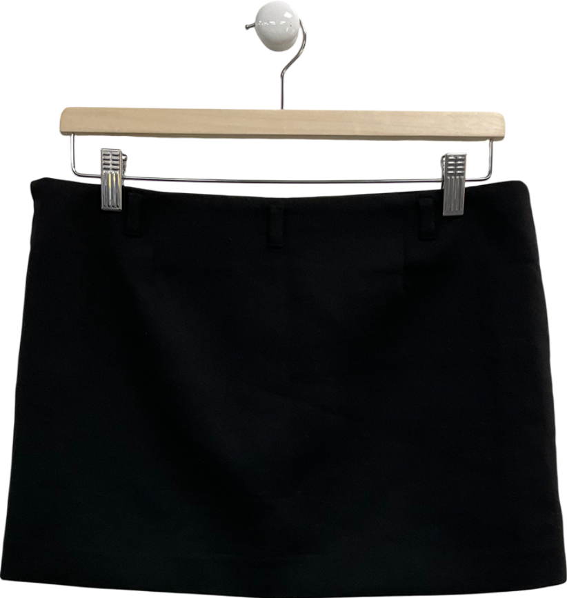 MANGO Black Mini Skirt With Belt Loops UK S