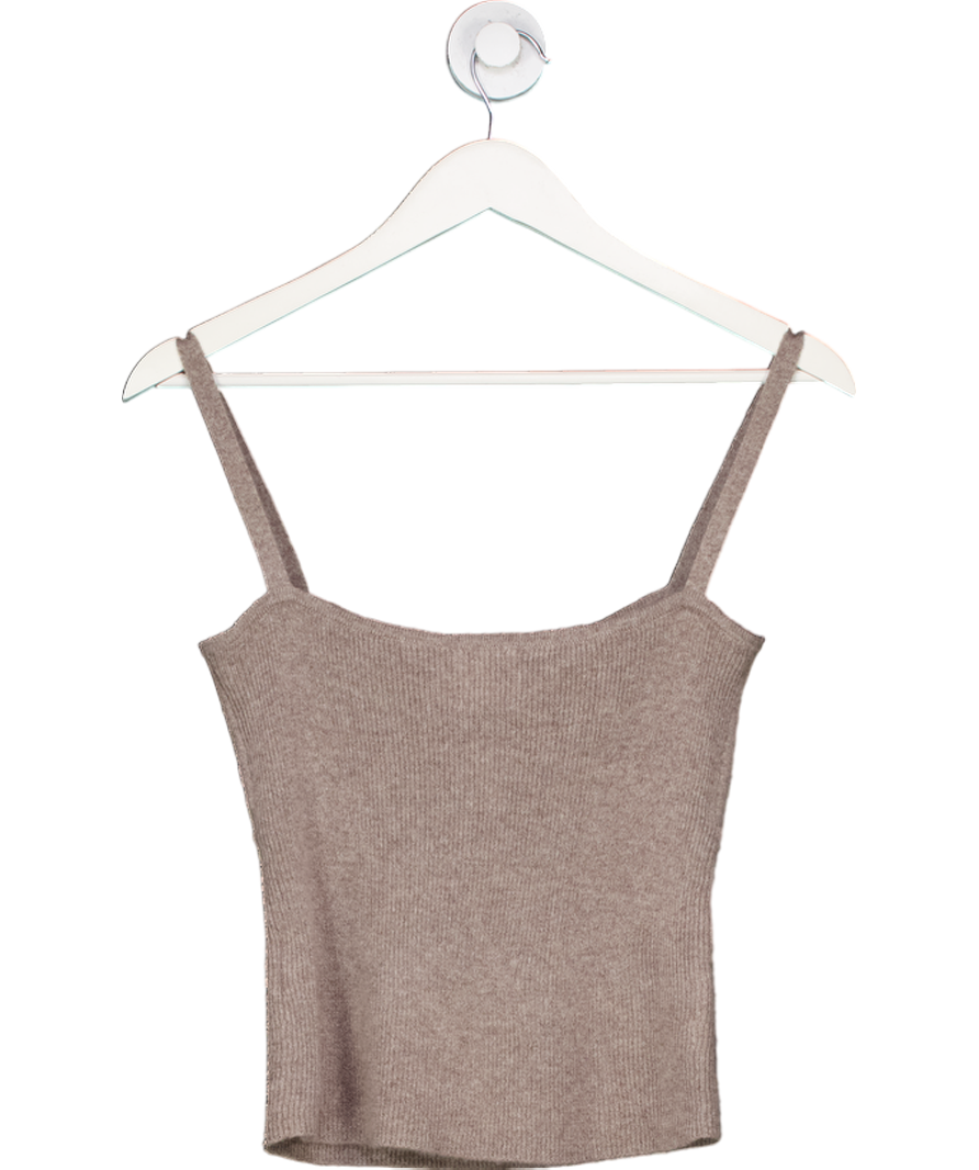 almada label Grey Cashmere Tank Top UK S