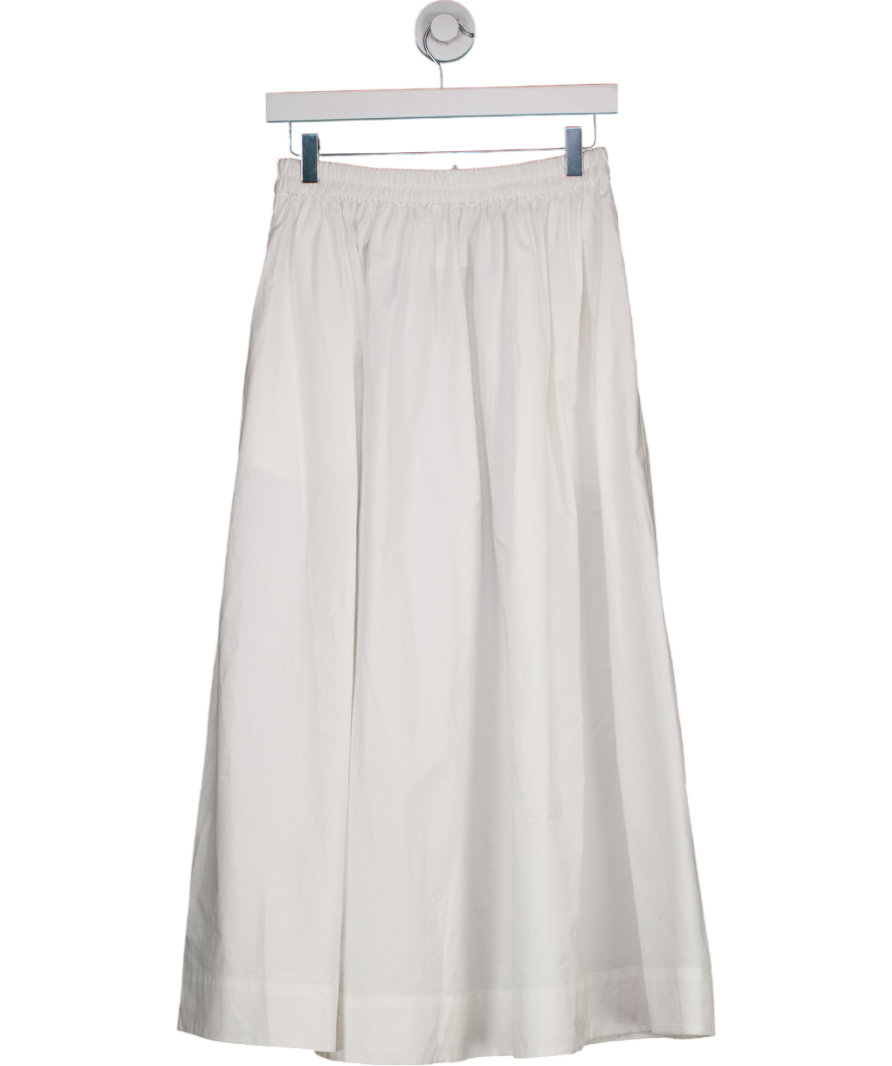 Aligne White Natalle Elasticated Waist Skirt UK 8