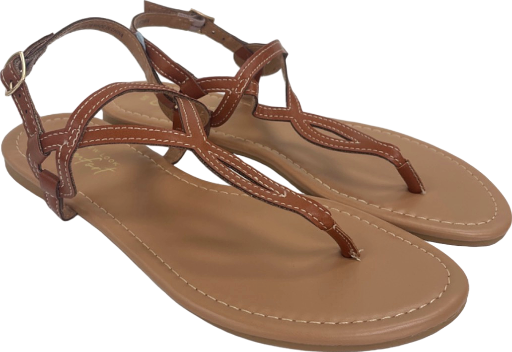 New Look Tan Comfort Sandals UK 6