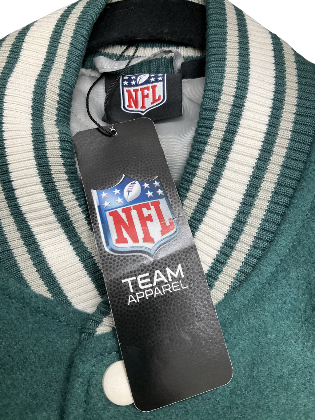 Primark Green X Nfl Eagles Team Bomber Jacket UK M