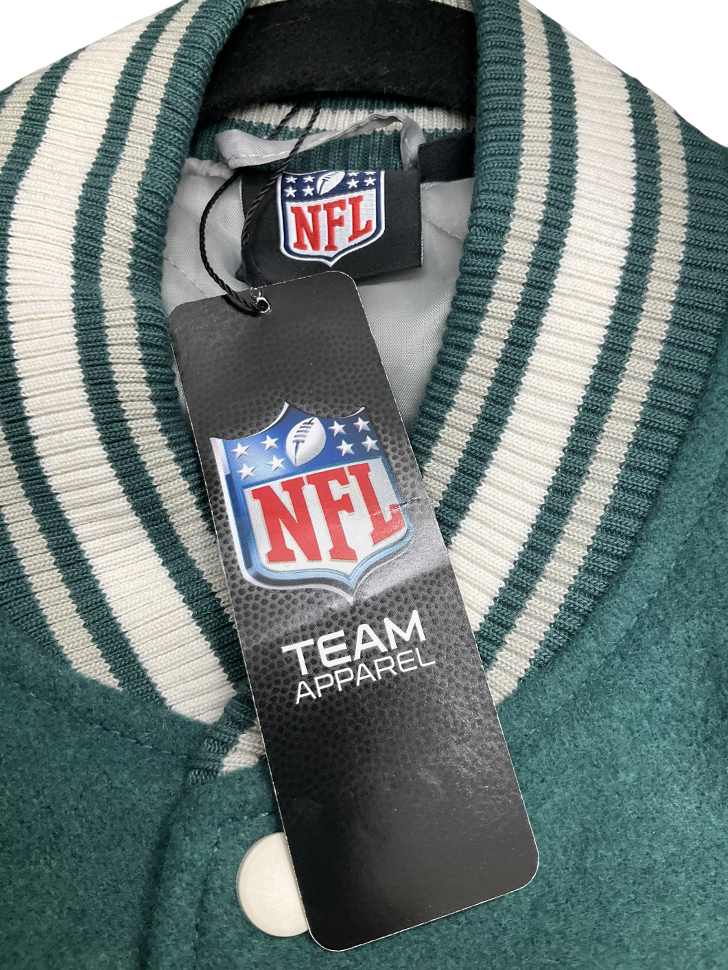 Primark Green X Nfl Eagles Team Bomber Jacket UK M