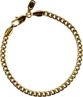 CRAFTD LONDON 18k gold plated Cuban 4mm Plated Bracelet