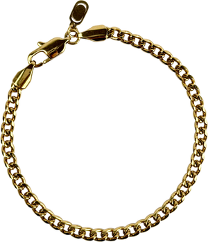 CRAFTD LONDON 18k gold plated Cuban 4mm Plated Bracelet