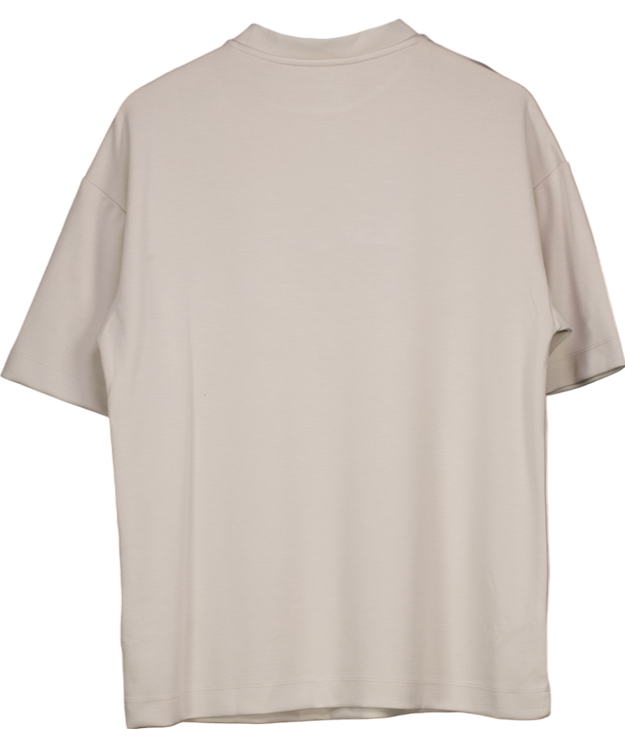 River Island Beige Short Sleeve Oversized T-shirt UK S