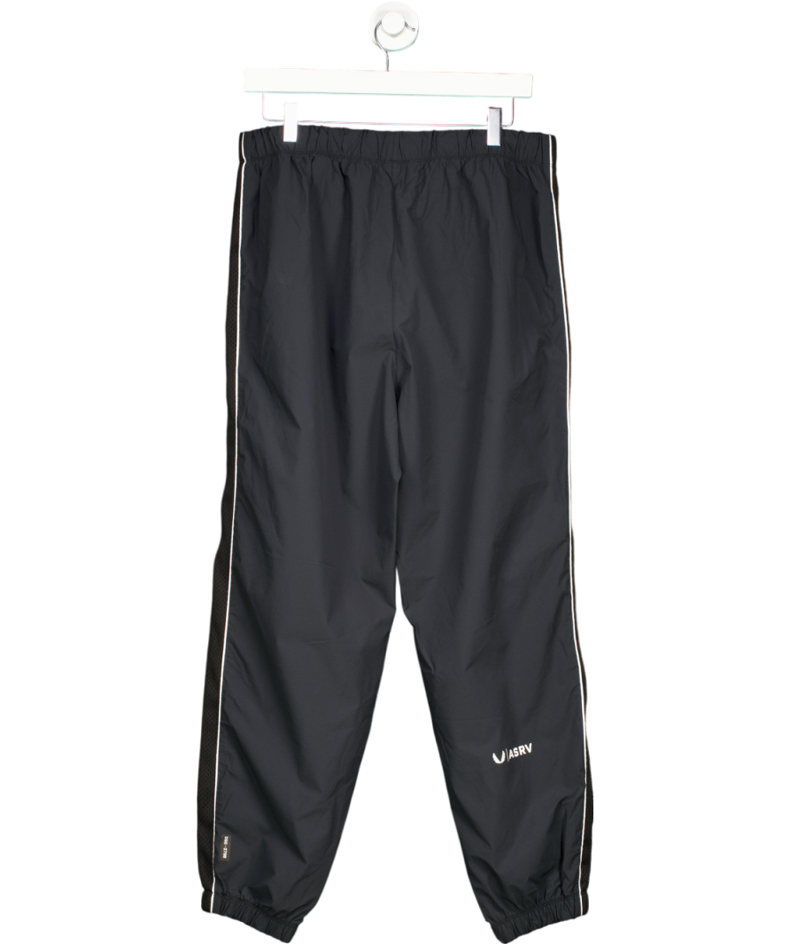 ASRV Black Ripstop Oversize Track Pants UK L
