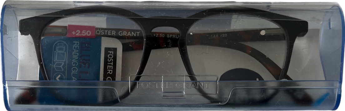 Foster Grant  Spruce Lenses Reading Glasses  Black +2.5