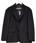 Nasty Gal Black Tall Essential Relaxed Blazer UK 8