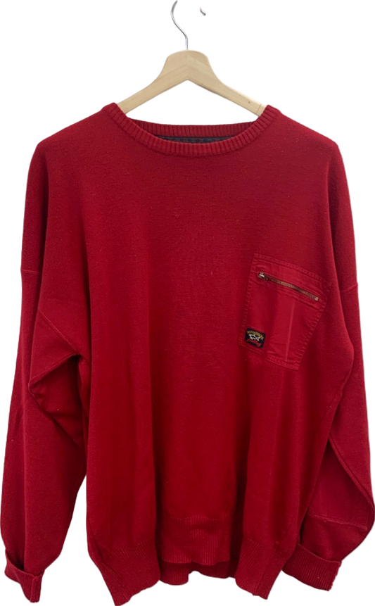 Paul & Shark Red Yachting Sweater UK L/XL