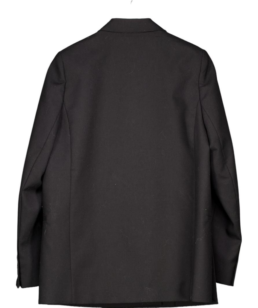 Acne Studios Black Double Breasted Wool Blazer UK 10