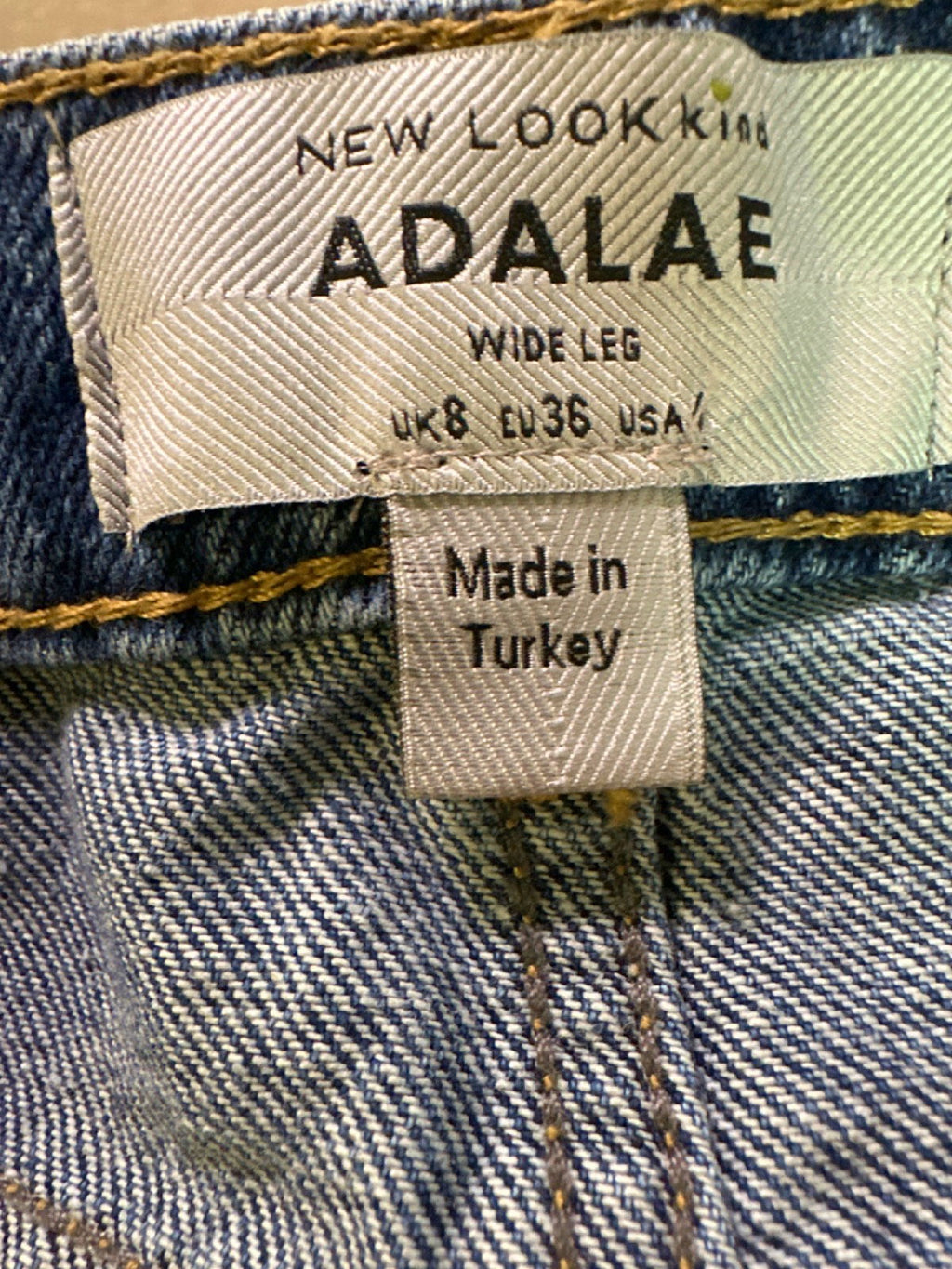 New Look Blue Adalae Wide Leg Jeans UK 8