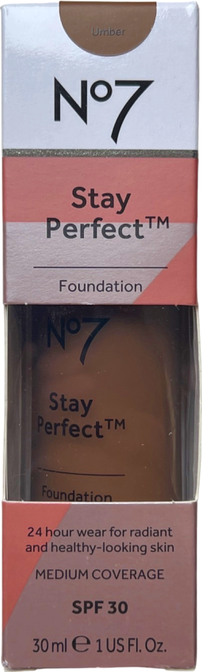 No7 Stay Perfect Foundation Umber 30ml