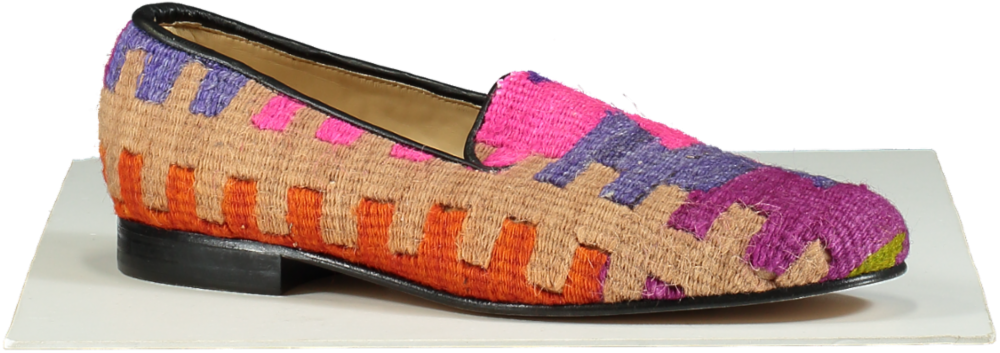 Arthur Sleep Albert Multicolour Kilim Slipper Loafers UK 11