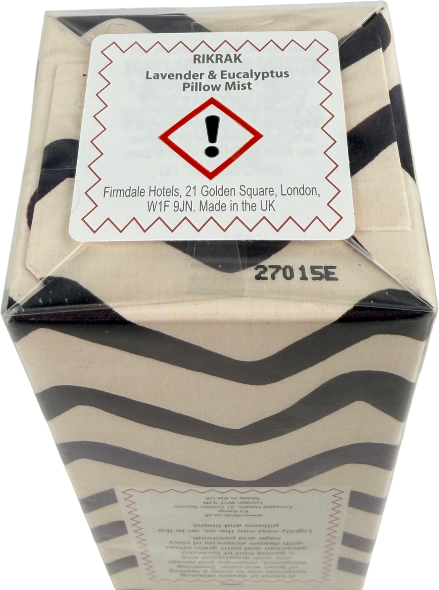 Rikrak White Pillow & Room Mist Lavender Eucalyptus
