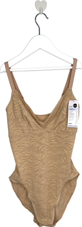 M&S Nude Flexifit Shaping Smoothing Control Body UK 8