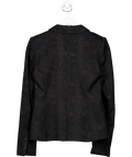 BCBGMAXAZRIA Black Single Button Textured Suit Jacket UK XXS