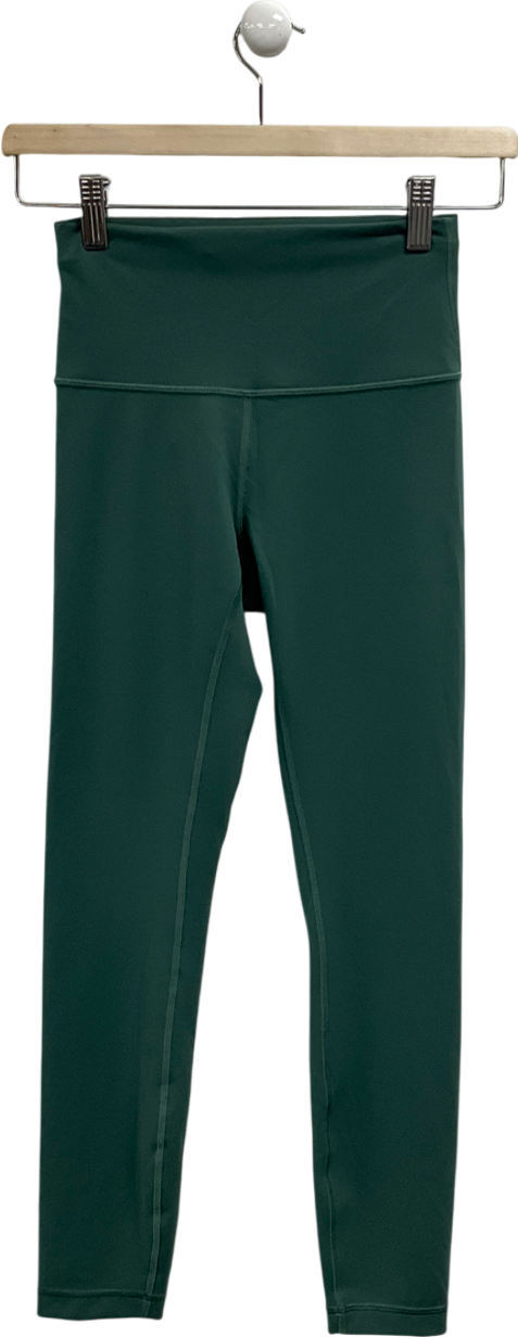 Lululemon Green High Waist Leggings UK S